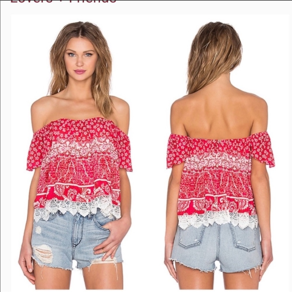 Lovers + Friends Life’s A Beach Boho Breezy Top XS